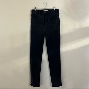 Madewell The Perfect Vintage Jean Black High Rise Skinny Jean Size: 25